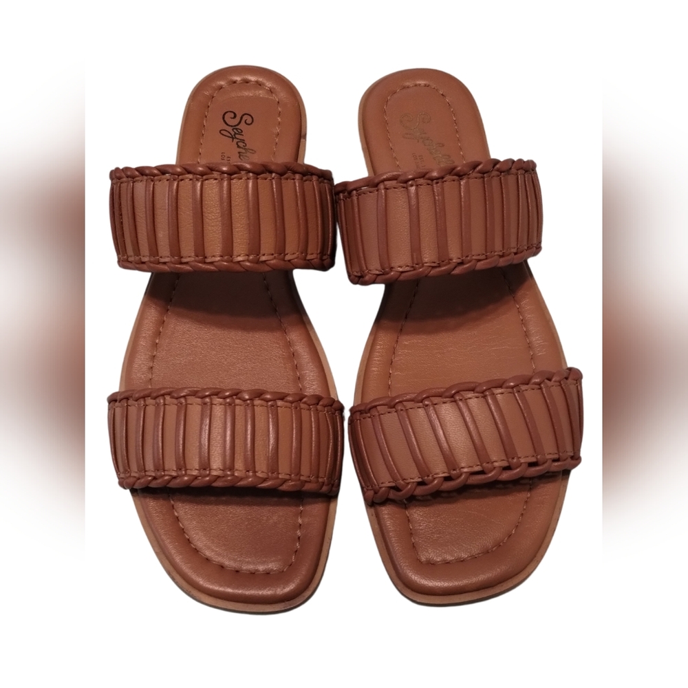 Seychelles Tan Double Strap Sandals